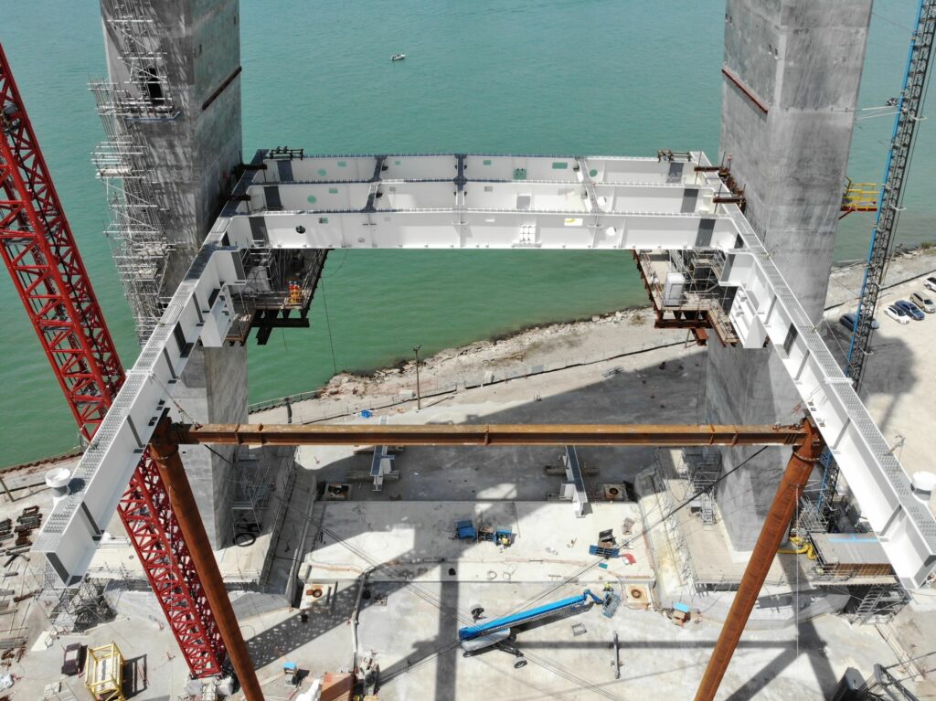 Can Bridge, edge girders, May 13, 2022