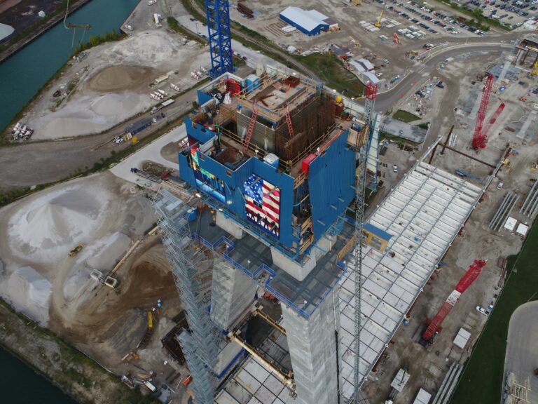 Anchor boxes installed in Gordie Howe International Bridge towers
