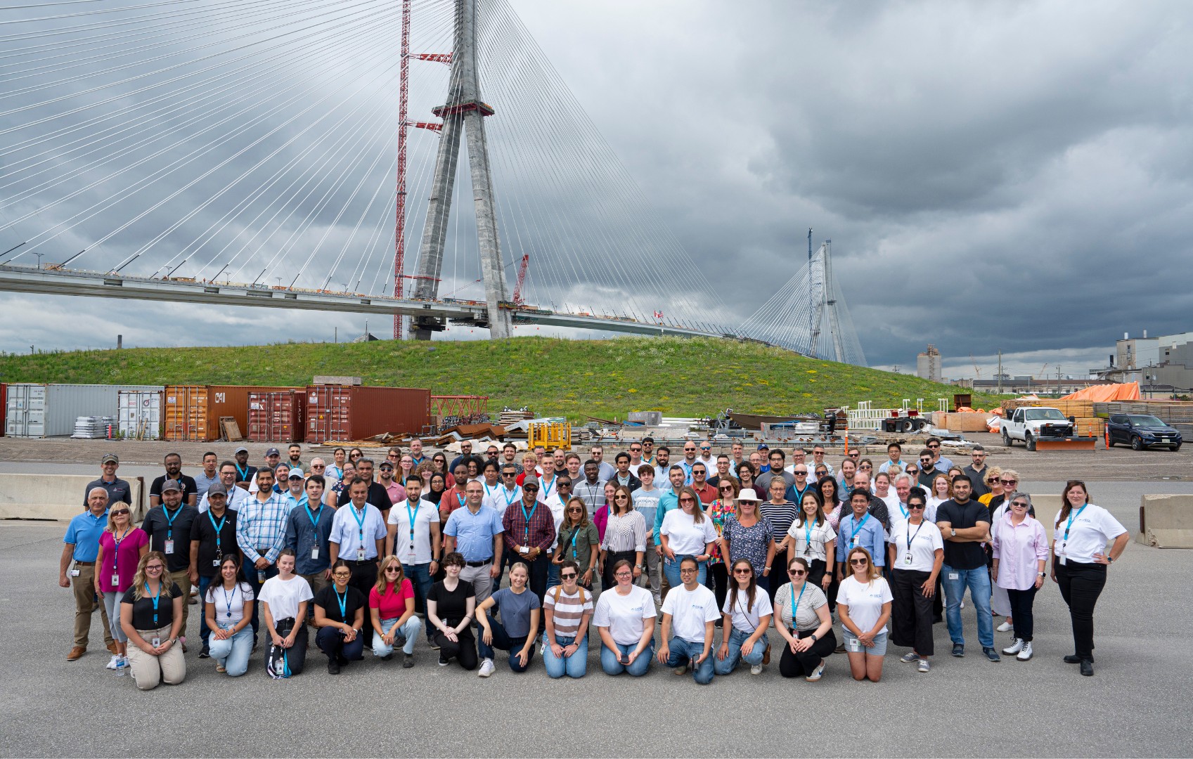 WDBA Team Shot in Front of Bridge