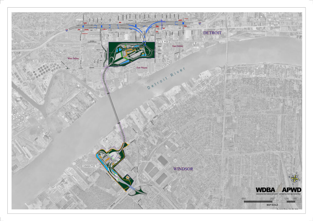 Four Components of the Gordie Howe Bridge Project