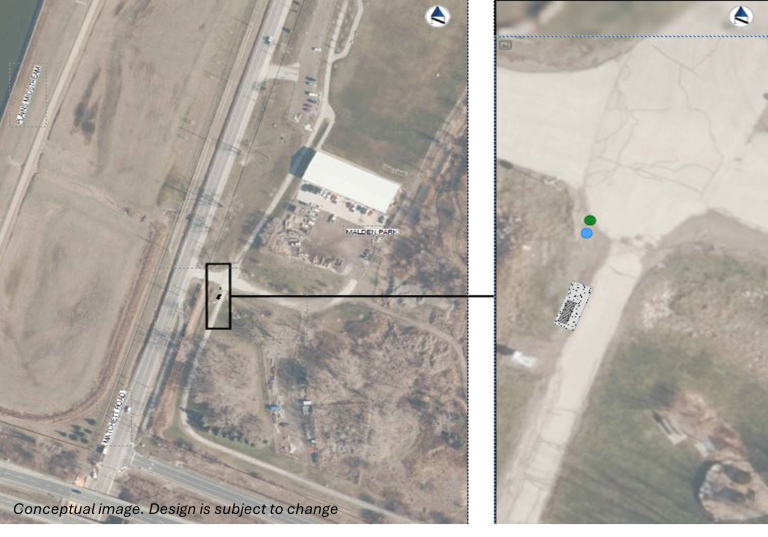 Malden Park trailhad design map english