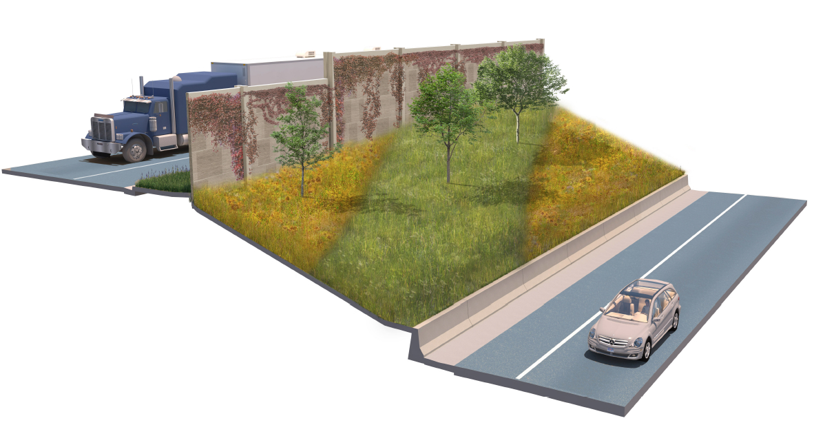 Noise wall aesthetics