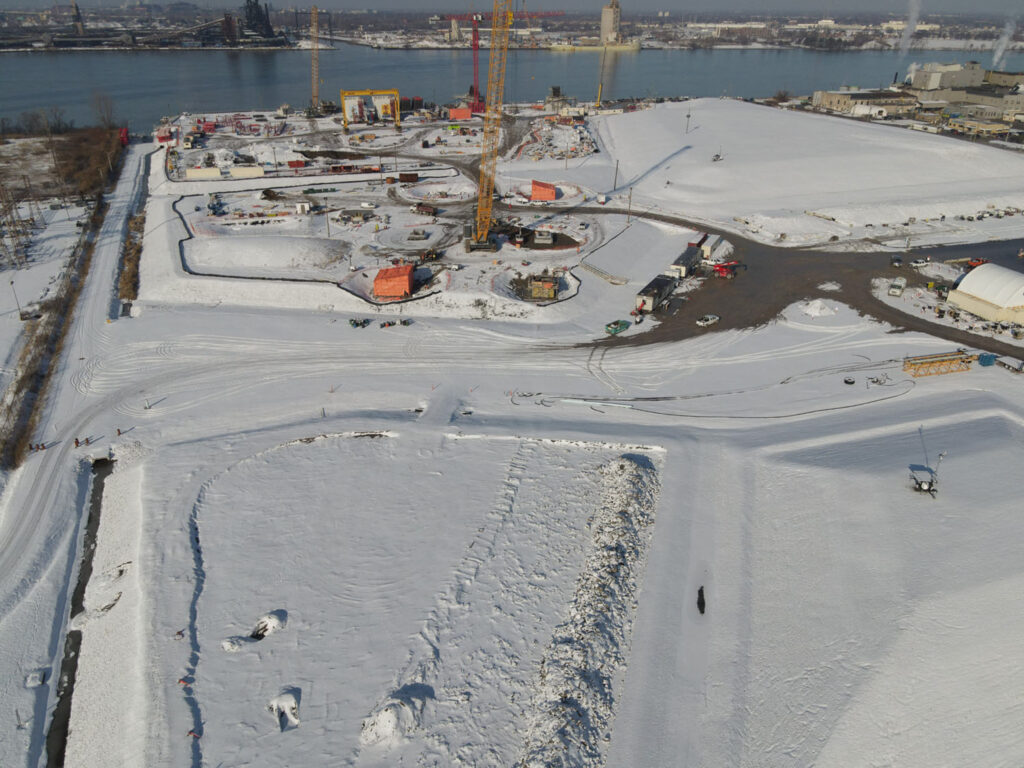 Canadian Bridge Site Progress - February 12 2021