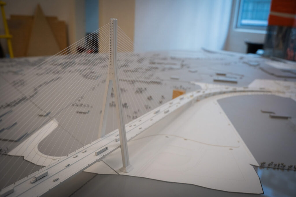 Gordie Howe International Bridge Project Scale Model