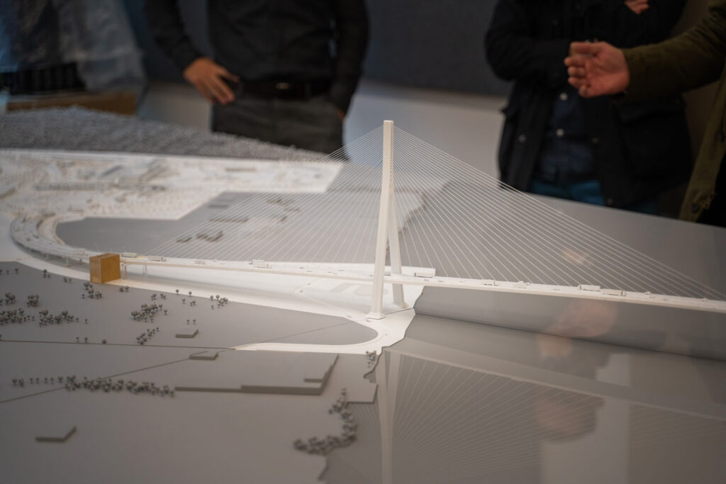 Gordie Howe International Bridge Project Scale Model
