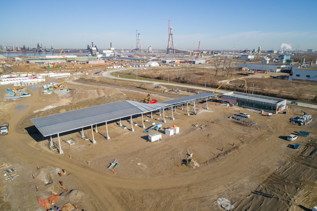 development progress for toll booths