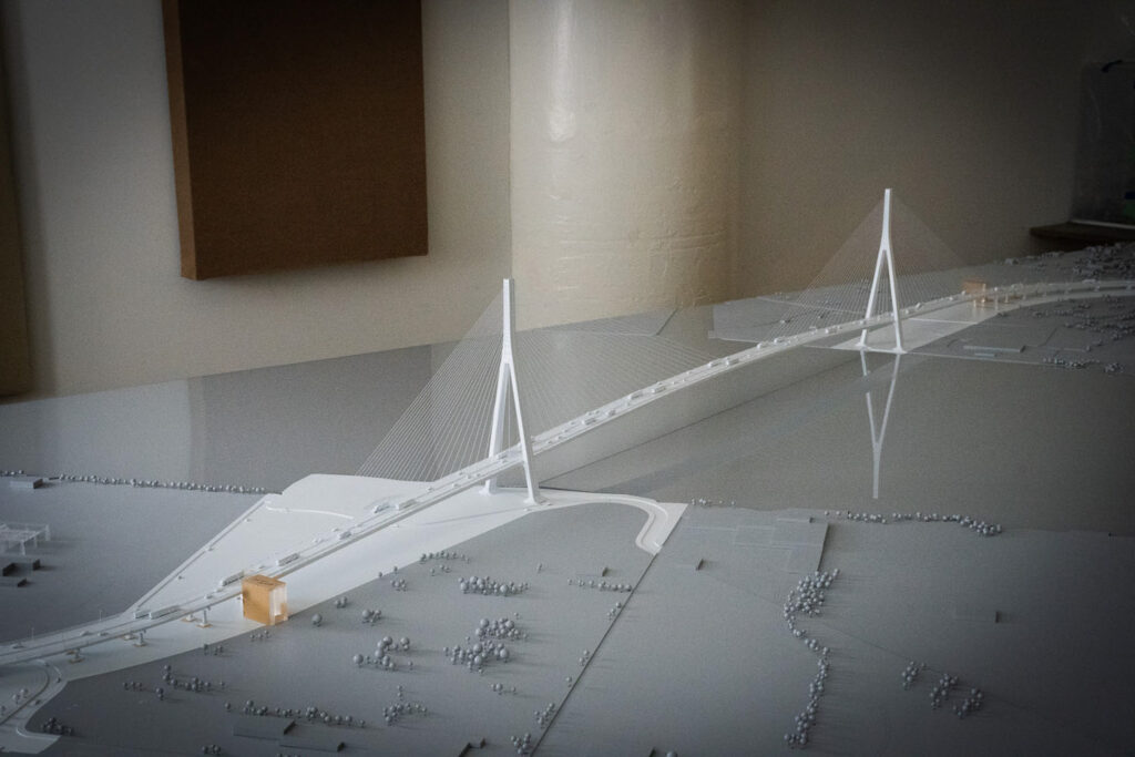 Gordie Howe International Bridge Project Scale Model