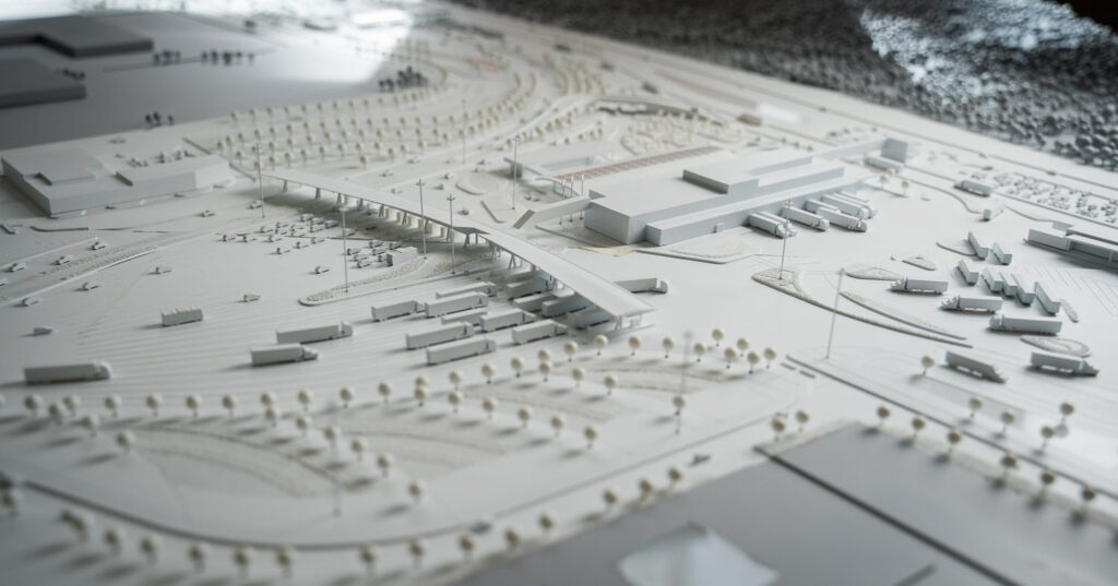 Gordie Howe International Bridge Project Scale Model