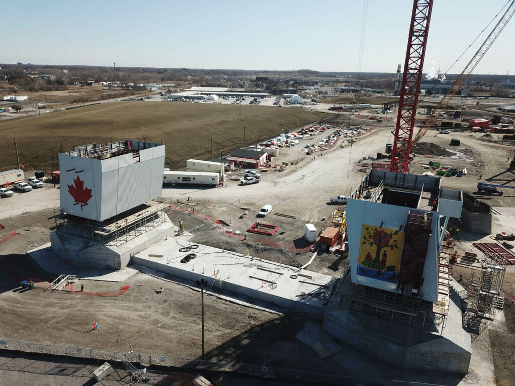 Canadian Bridge Site Progress - April 14 2021