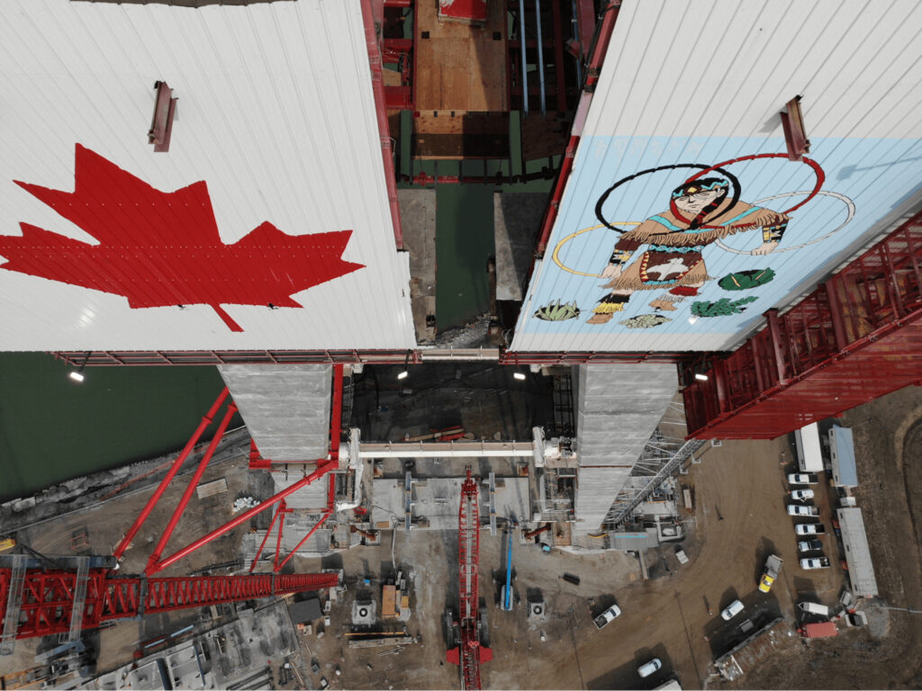 Canadian Bridge Site Progress - April 13 2022