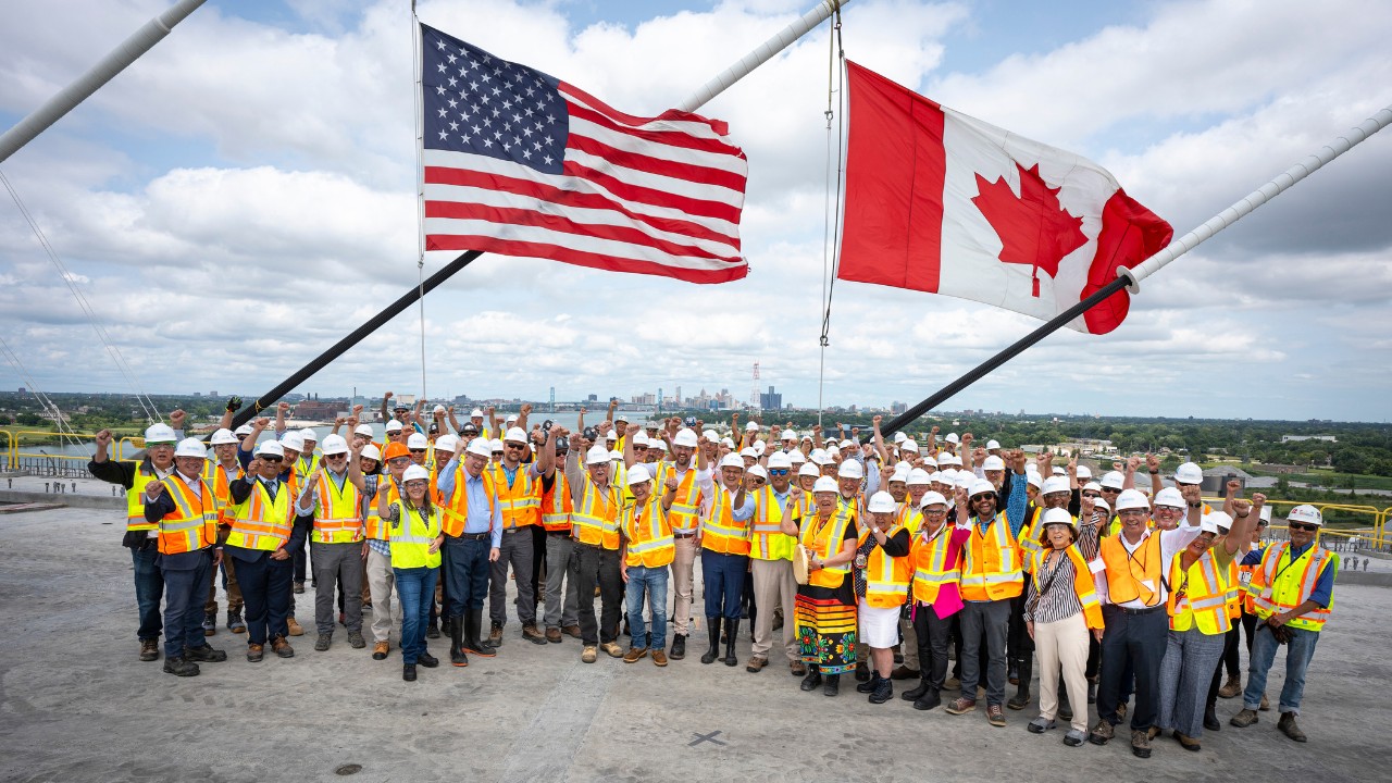 Bridge Deck Connection Celebration