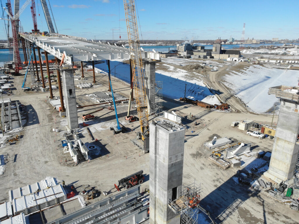 CAN Bridge deck and piers Feb 3, 2023