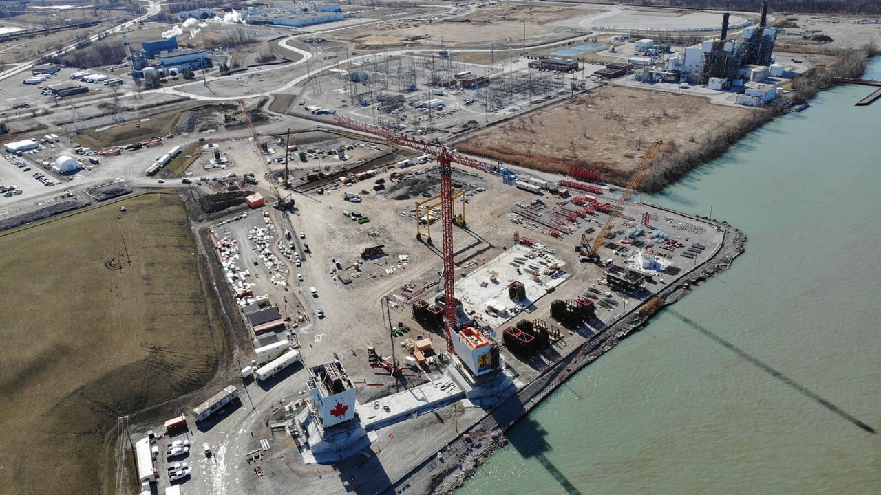 Canadian Bridge Site Progress - April 14, 2021