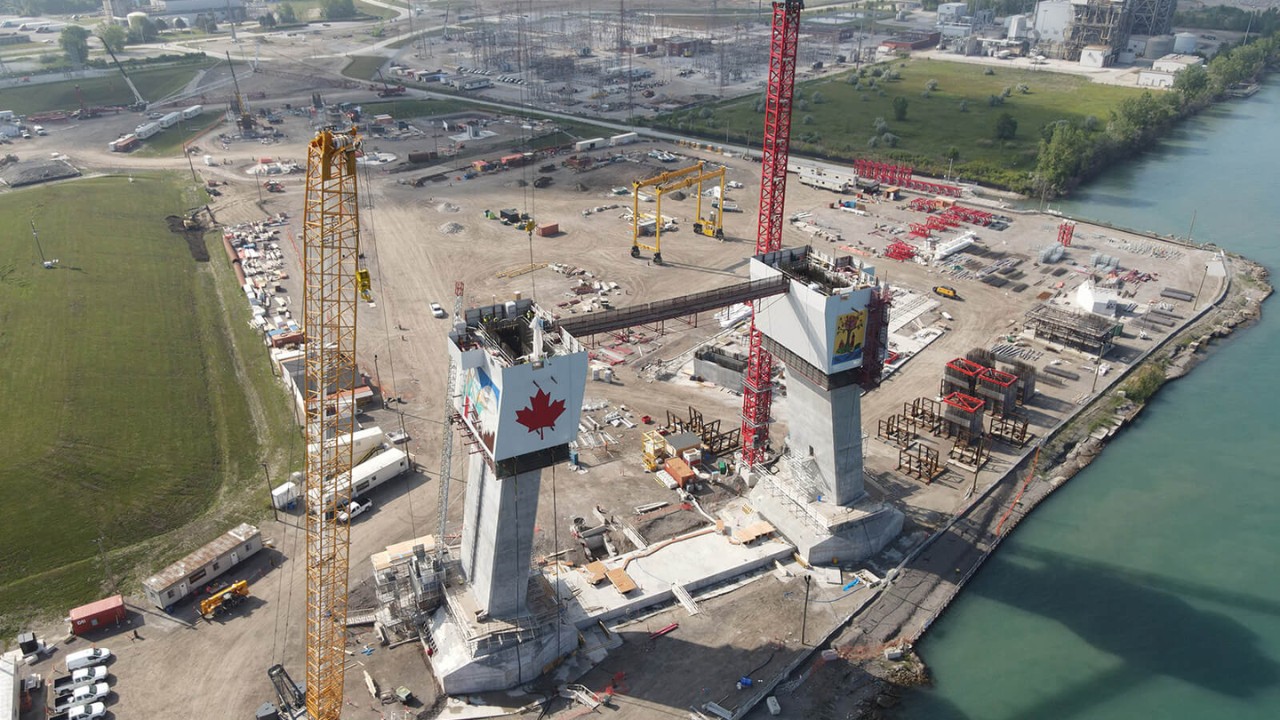 Canadian Bridge Site Progress - August 3, 2021
