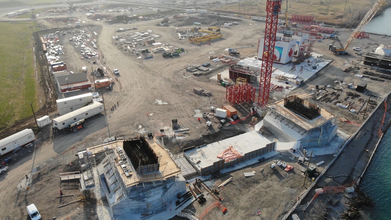 Canadian Bridge Site Progress - February 12, 2021