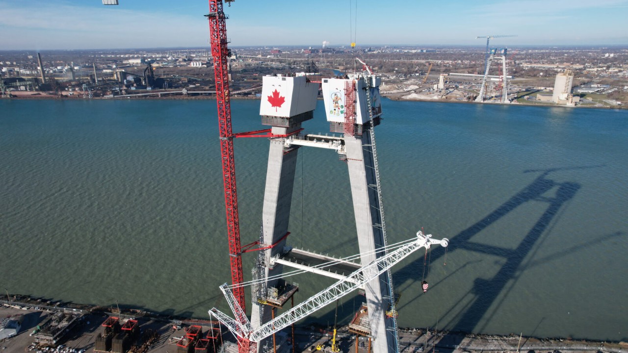 Canadian Bridge Site Progress - January 20, 2022