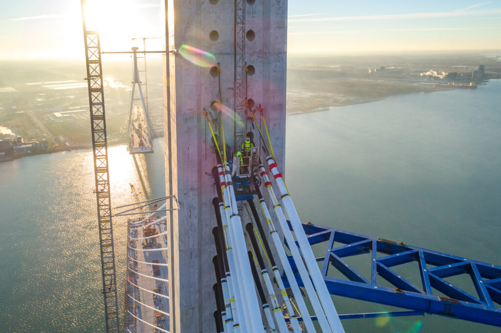 bridge cable wire work