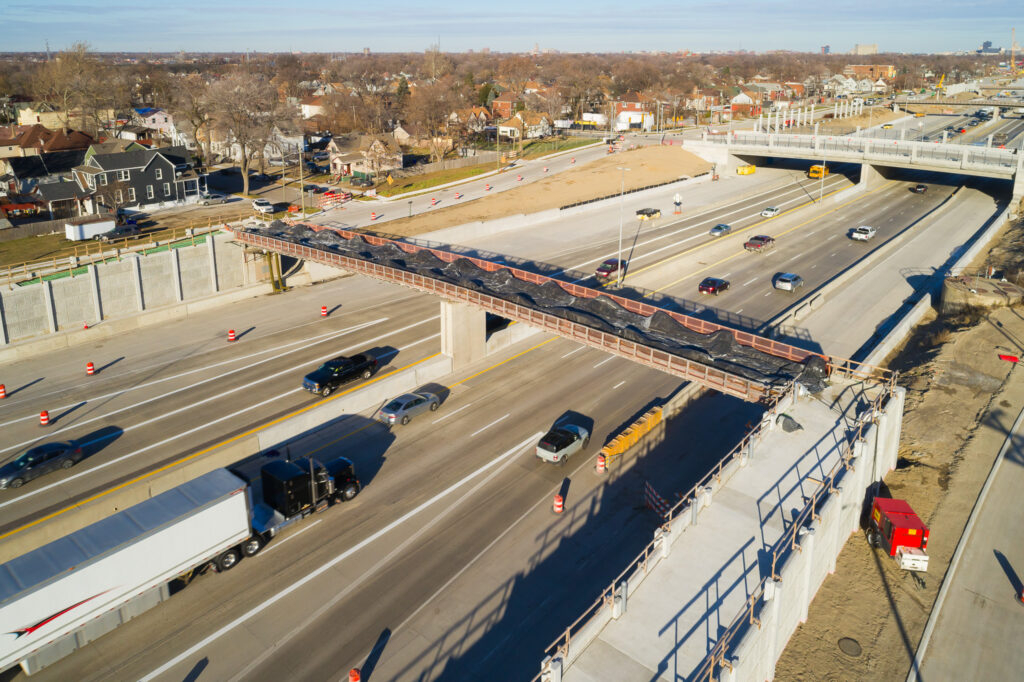 over bridge construction