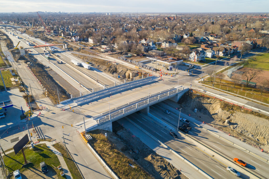 over bridge construction