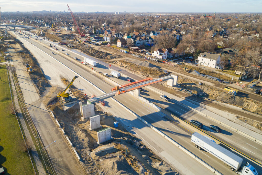 over bridge construction