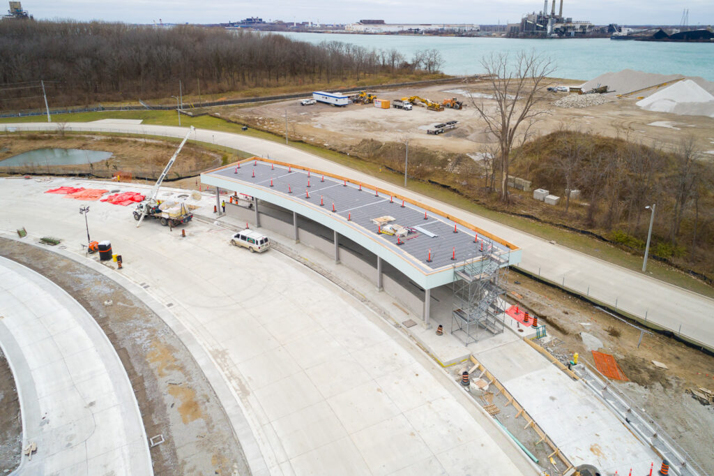 toll booth construction