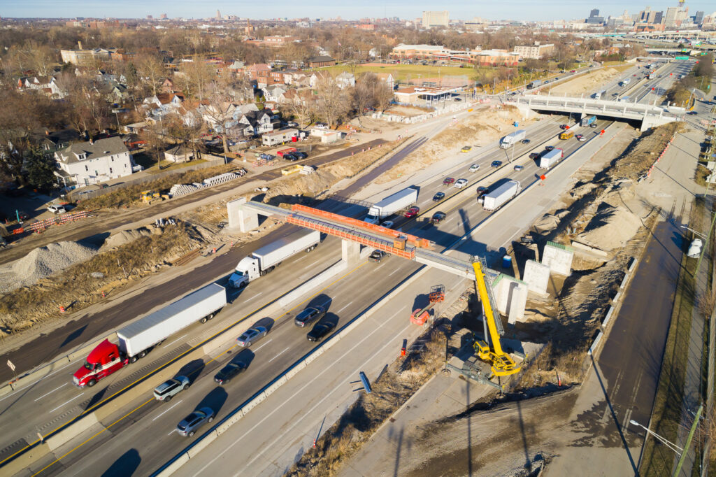 over bridge construction