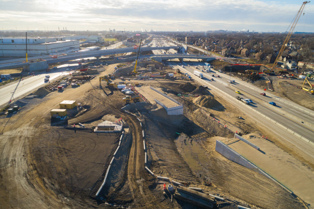 over bridge construction