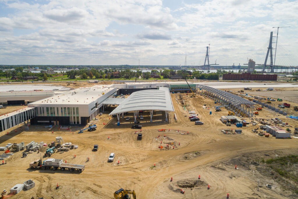 toll booth construction