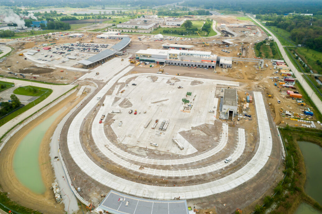 development progress for toll booths