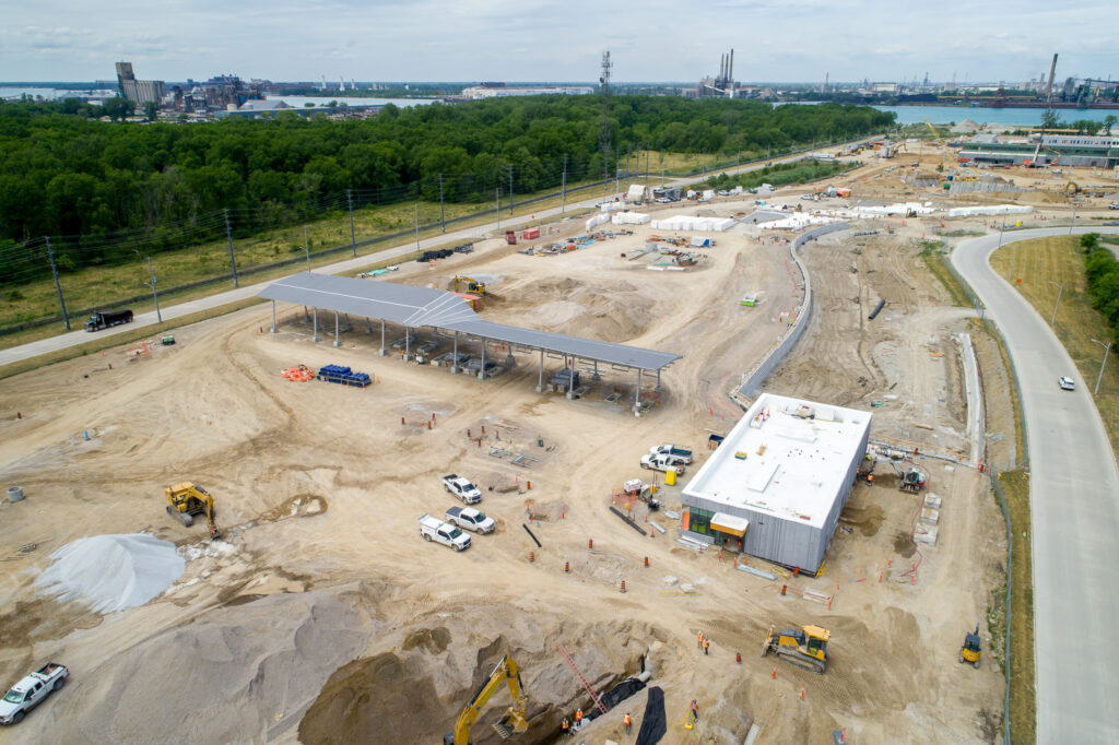 development progress for toll booths