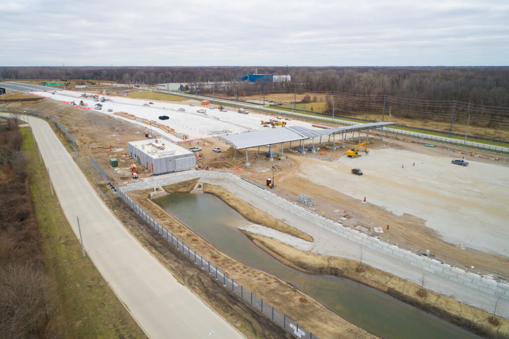 toll booth construction