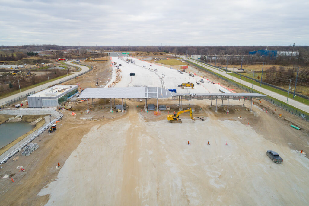 toll booth construction