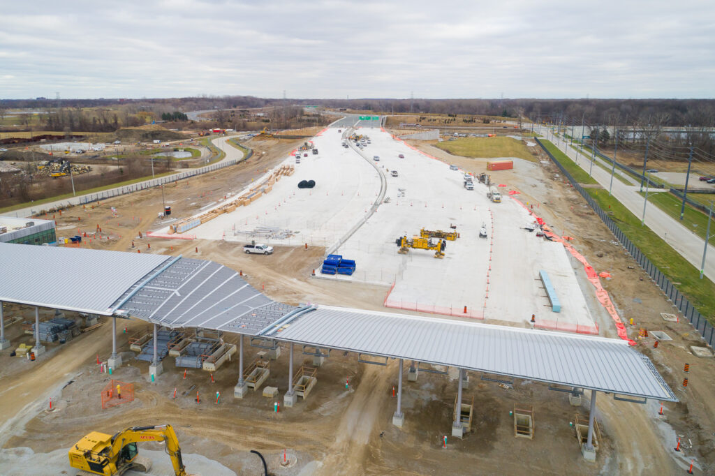 toll booth construction