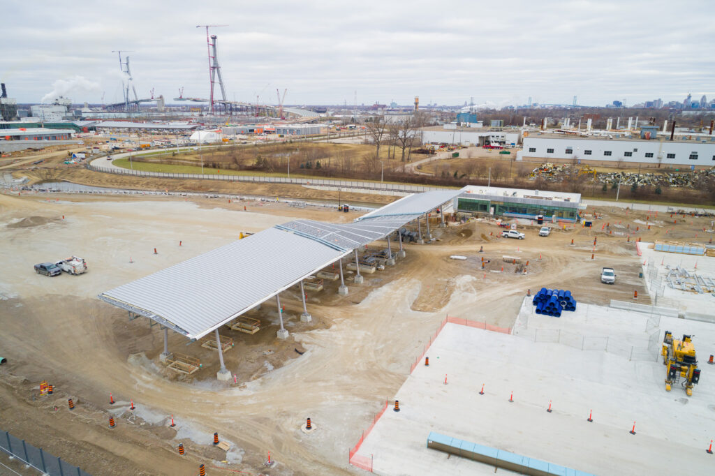 toll booth construction