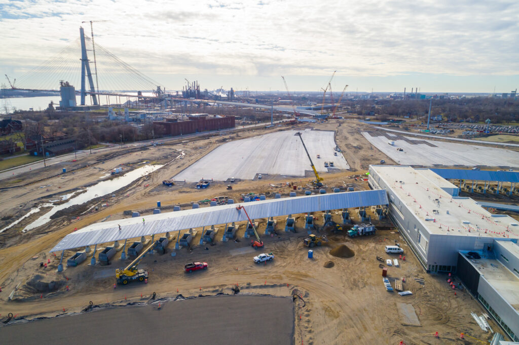 toll booth construction