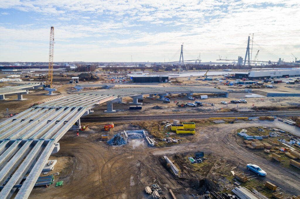 International Bridge Site Progress