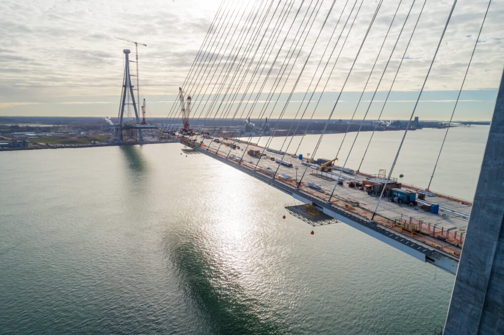 Gordie Howe International Bridge Site Progress