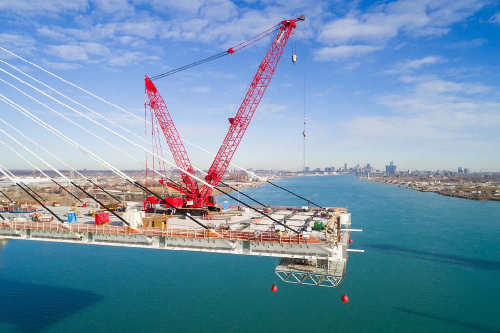 Gordie Howe International Bridge Site Progress