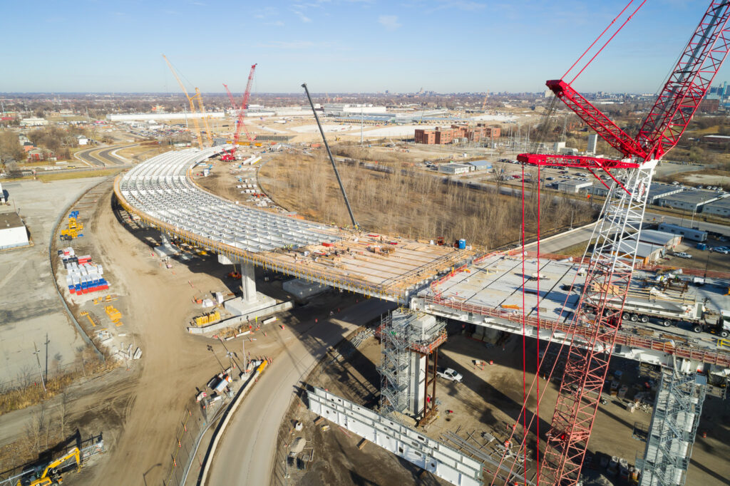 Gordie Howe International Bridge Site Progress
