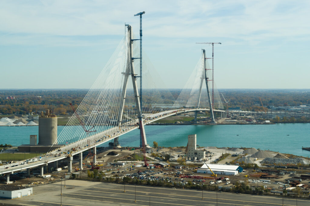 Gordie Howe International Bridge Site Progress