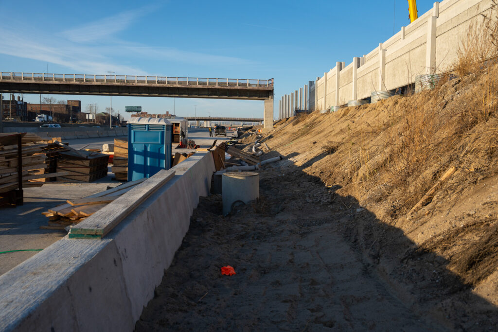 over bridge construction