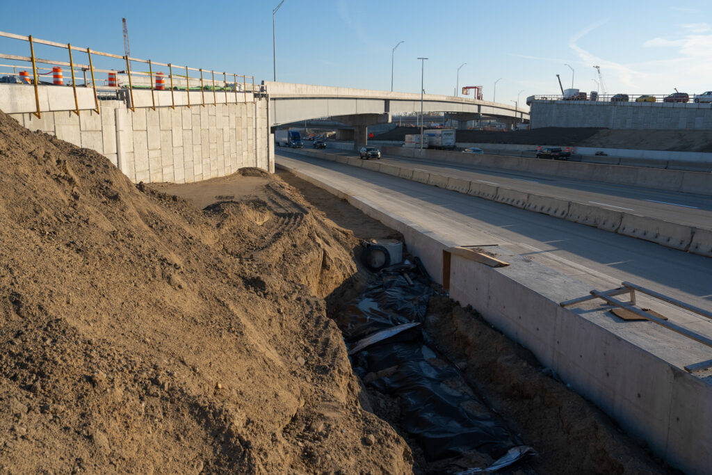 over bridge construction