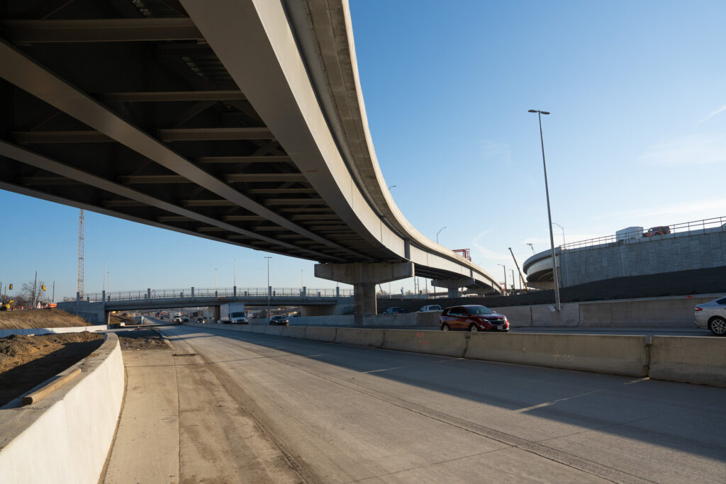 over bridge construction