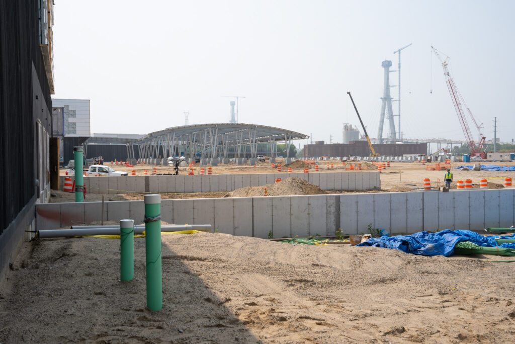 development progress for toll booths