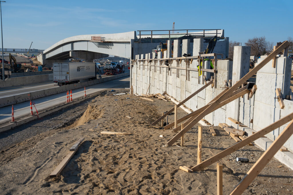 over bridge construction