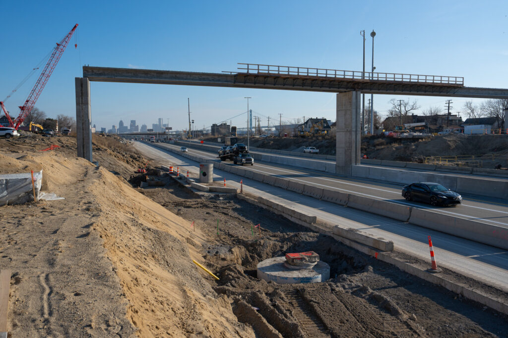 over bridge construction