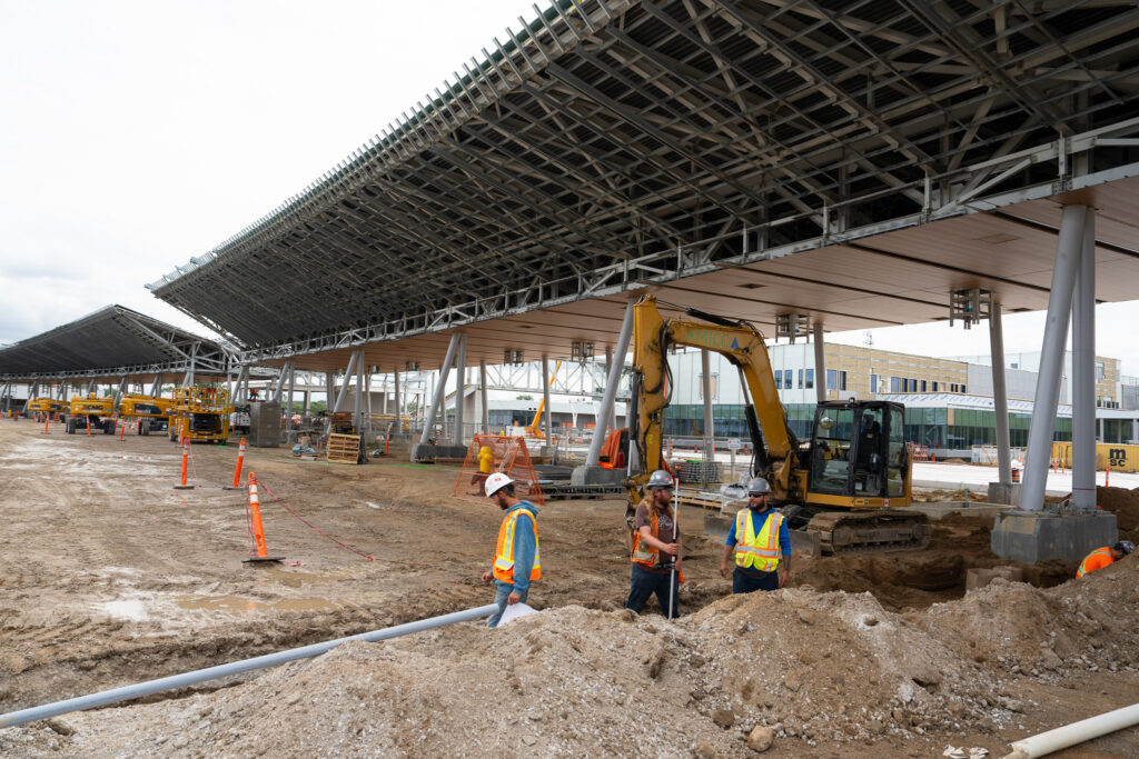 development progress for toll booths