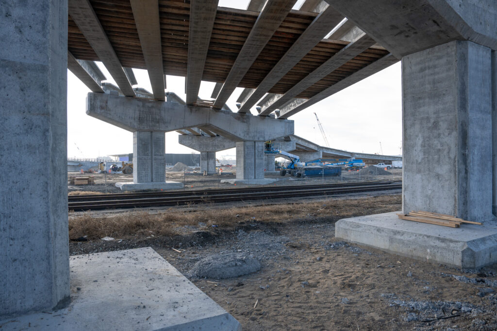 over bridge construction