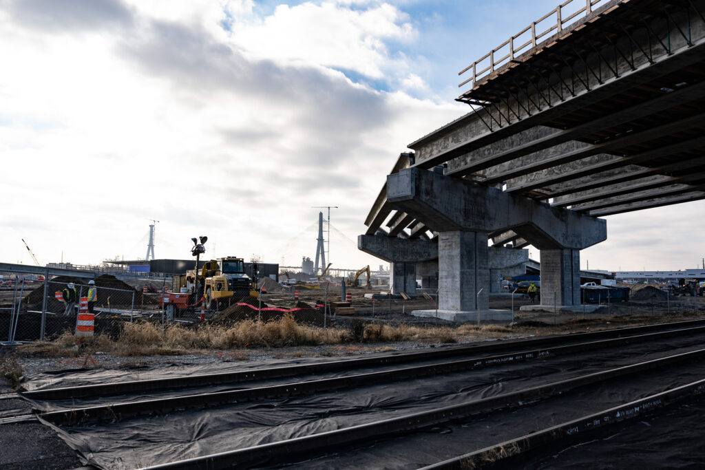 over bridge construction