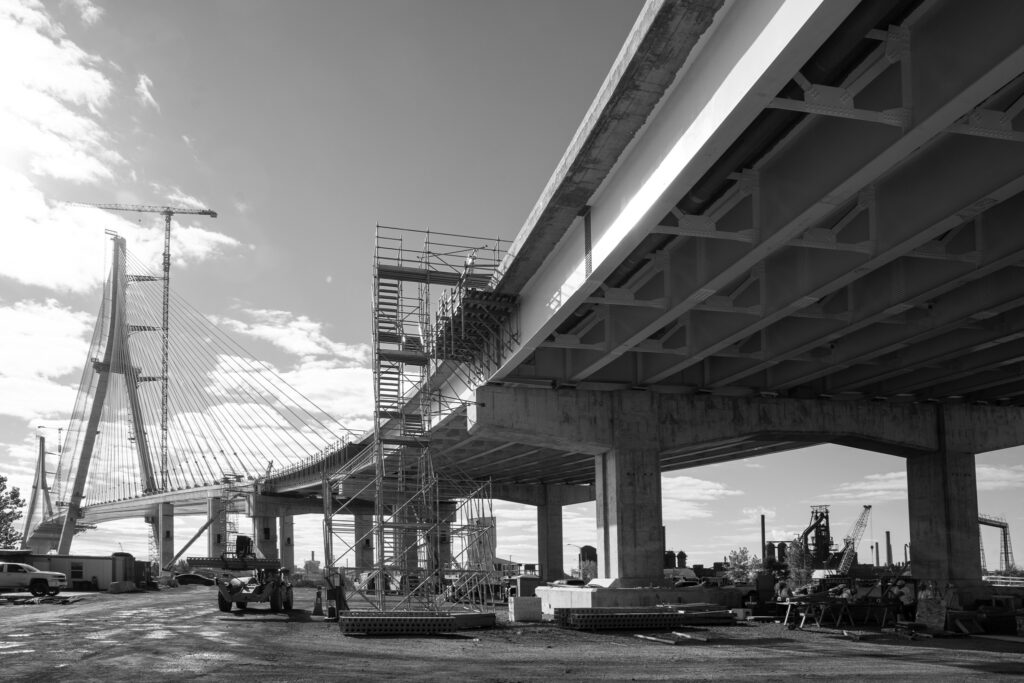 Gordie Howe International Bridge Site Progress